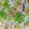 Vintage 70's Floral in Green, Brown, and White | Home Decor Fabric | 54 W | BTY