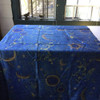 Gold and Blue Constellations | Home Decor / Drapery Fabric | 54 W | By the Yard