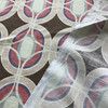 Geometric Circles in Brown, Pink, and Purple | HGTV Home | Drapery Fabric | 54 W
