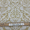 Elegant Damask in Two Toned Tan | Upholstery Fabric | 58 Wide | By the Yard