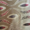 Ogee in Brown, Beige, Red | Drapery / Slipcover Fabric | 58 Wide | By the Yard
