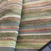 Horizontal Stripes Green and Red | Upholstery Fabric | 54 Wide | By the Yard