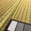 Yellow / Green Plaid with Bits of Orange | Upholstery Fabric | 56 Wide | BTY