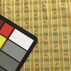 Yellow / Green Plaid with Bits of Orange | Upholstery Fabric | 56 Wide | BTY