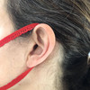 RED DESIGNER -- 1/4 Inch Sewing Elastic | Designer Lace Elastic | FOR COVID MASKS |