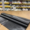 BLACK - Glossy Faux Snake Skin Upholstery Vinyl Fabric | CROCCO | BTY |
