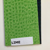 LIME - Glossy Faux Snake Skin Upholstery Vinyl Fabric | CROCCO | BTY |
