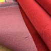 Scarlet Red w/ Black Undertone | Velvet Upholstery Fabric | Home Decor | 54 W