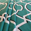 Shadowed Lattice Ocean Green / White | Premier Prints | Home Decor Fabric | 54 W