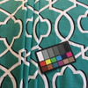 Shadowed Lattice Ocean Green / White | Premier Prints | Home Decor Fabric | 54 W