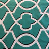 Shadowed Lattice Ocean Green / White | Premier Prints | Home Decor Fabric | 54 W