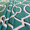 Shadowed Lattice Ocean Green / White | Premier Prints | Home Decor Fabric | 54 W