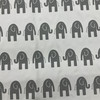 Elephants in Gray on White | Premier Prints | Children's Decor Fabric | 54 Wide