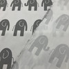 Elephants in Gray on White | Premier Prints | Children's Decor Fabric | 54 Wide