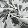 Elephants in Gray on White | Premier Prints | Children's Decor Fabric | 54 Wide