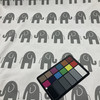 Elephants in Gray on White | Premier Prints | Children's Decor Fabric | 54 Wide