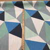 Color Blocked Facets | Green, Blue | Premier Prints | Upholstery Fabric | 54 W