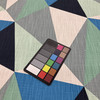 Color Blocked Facets | Green, Blue | Premier Prints | Upholstery Fabric | 54 W