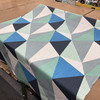 Color Blocked Facets | Green, Blue | Premier Prints | Upholstery Fabric | 54 W