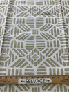Gold and White Geometric | Premier Prints | Home Decor Fabric | 54 Wide | BTY