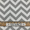 Gray and White Chevron | Home Decor Fabric | Premier Prints | 54 W | By the Yard