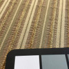 Textured Chenille Striped Browns / Tan | Heavyweight Upholstery Fabric | 54 W