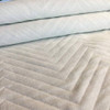 Wide Chevron in White | Heavy Duty Upholstery Fabric | 54 Wide | By the Yard