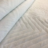 Wide Chevron in White | Heavy Duty Upholstery Fabric | 54 Wide | By the Yard
