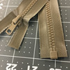 29.5" Separating Zipper | Tan | Molded Plastic | YKK Brand | Jackets.