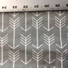 Arrows in Gray and White | Children's Lightweight Fabric | Home Decor | 45 Wide