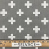 Swiss Cross in Gray / White | Home Decor Fabric | Premier Prints | 45 Wide | BTY