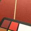 Burgundy with Thin Beige Stripes | Slipcover / Drapery Fabric | 54 Wide | BTY