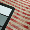 Red / Tan Ticking Striped Fabric | Slipcovers / Drapery | 54 Wide | By the Yard