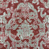 Scrollwork Damask | Home Decor Fabric | Red / Gray | Lacefield | 54 Wide | BTY