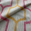 Ikat Geometric | Pink / Orange | Home Decor Fabric | 45 Wide | By the Yard