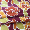 Contemporary Floral | Purple / Orange | Home Decor Fabric | 45 W | By the Yard