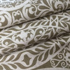 Scrollwork Medallion in Brown / Off White | Home Decor Fabric | 54 Wide | BTY