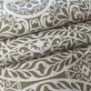 Scrollwork Medallion in Brown / Off White | Home Decor Fabric | 54 Wide | BTY