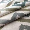 Diamond Zig Zag | Taupe / Gray / Green | Drapery Fabric | Robert Allen | 54 W