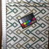 Diamond Zig Zag | Taupe / Gray / Green | Drapery Fabric | Robert Allen | 54 W