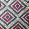 Geometric Diamond Red / Blue | Home Decor Fabric | Robert Allen | 54 Wide | BTY
