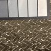 Brown Chevron Chenille Fabric | Heavyweight Upholstery | 54 Wide | By the Yard