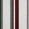 4798-0000 | Burgundy Black White Striped  Sunbrella | 46 Inch | Marine And Awning Fabric