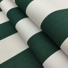 4806-0000 | Beaufort Forest Green Striped  Sunbrella | 46 Inch | Marine And Awning Fabric