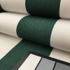 4806-0000 | Beaufort Forest Green Striped  Sunbrella | 46 Inch | Marine And Awning Fabric