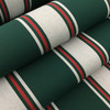 4790-0000 | Forest Green Fancy Striped  Sunbrella | 46 Inch | Marine And Awning Fabric