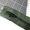 5.5in Green Metal Zipper 2 pack.