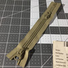 8" Size 5 Coil Zipper - 2-pulls |2 pack | Tan | YKK Brand  |  Bags / Pockets