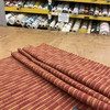 Red and Gold Varigated Stripe Upholstery Fabric / Common Upholstery Blend / Medium Weight Upholstery. Home Decor / Sold by the Yard / 54 Inch Wide