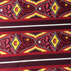 Bohemia Decorative Stripes | Burgundy Red / Yellow | Quilting Fabric | Alexander Henry | 44" Wide | By the Yard